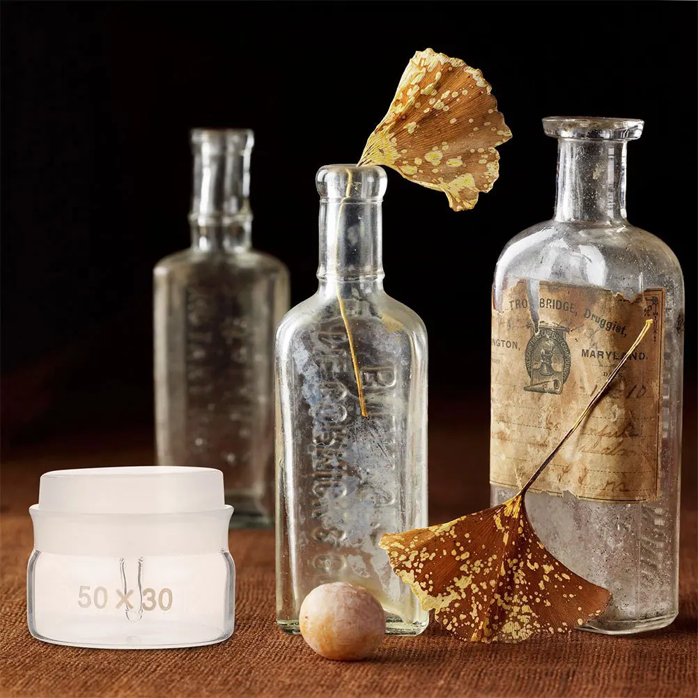 

3 Pcs Glass Instrument Weighing Holder Labs Experiment Bottles Laboratory Jar Tool Useful Sampling Can