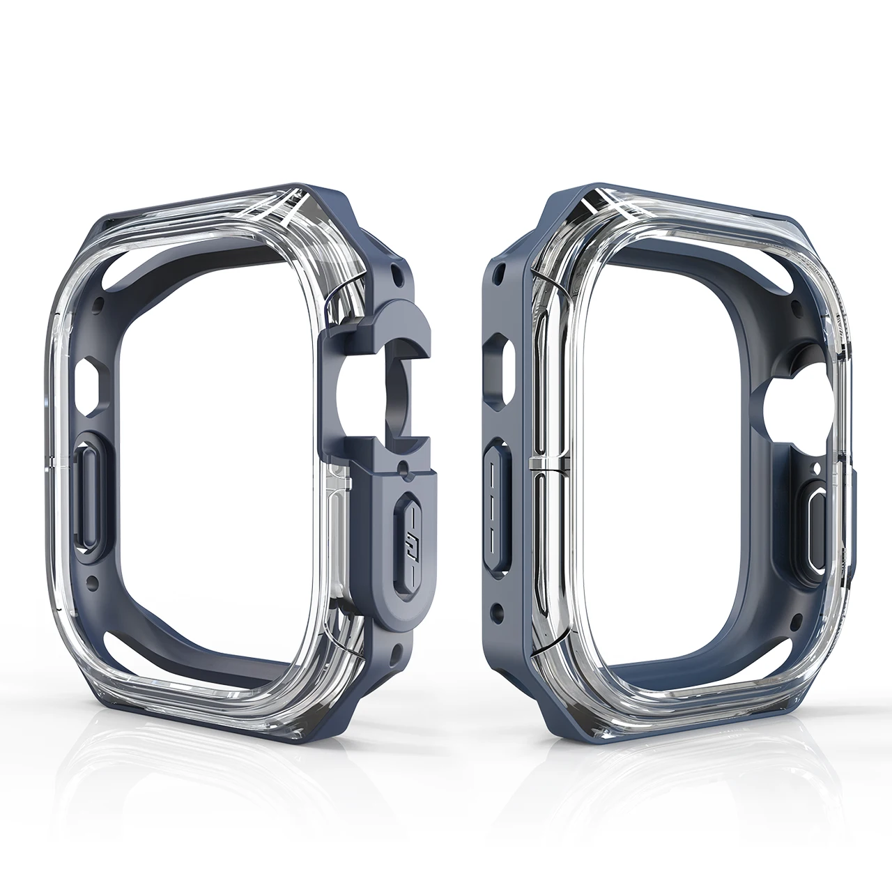 Чехол из ТПУ + ПК для Apple Watch ultra 49 мм, силиконовый чехол, прозрачный защитный бампер iWatch series 8 SE 7 6, 44 мм, 40 мм, 45 41 мм, чехол