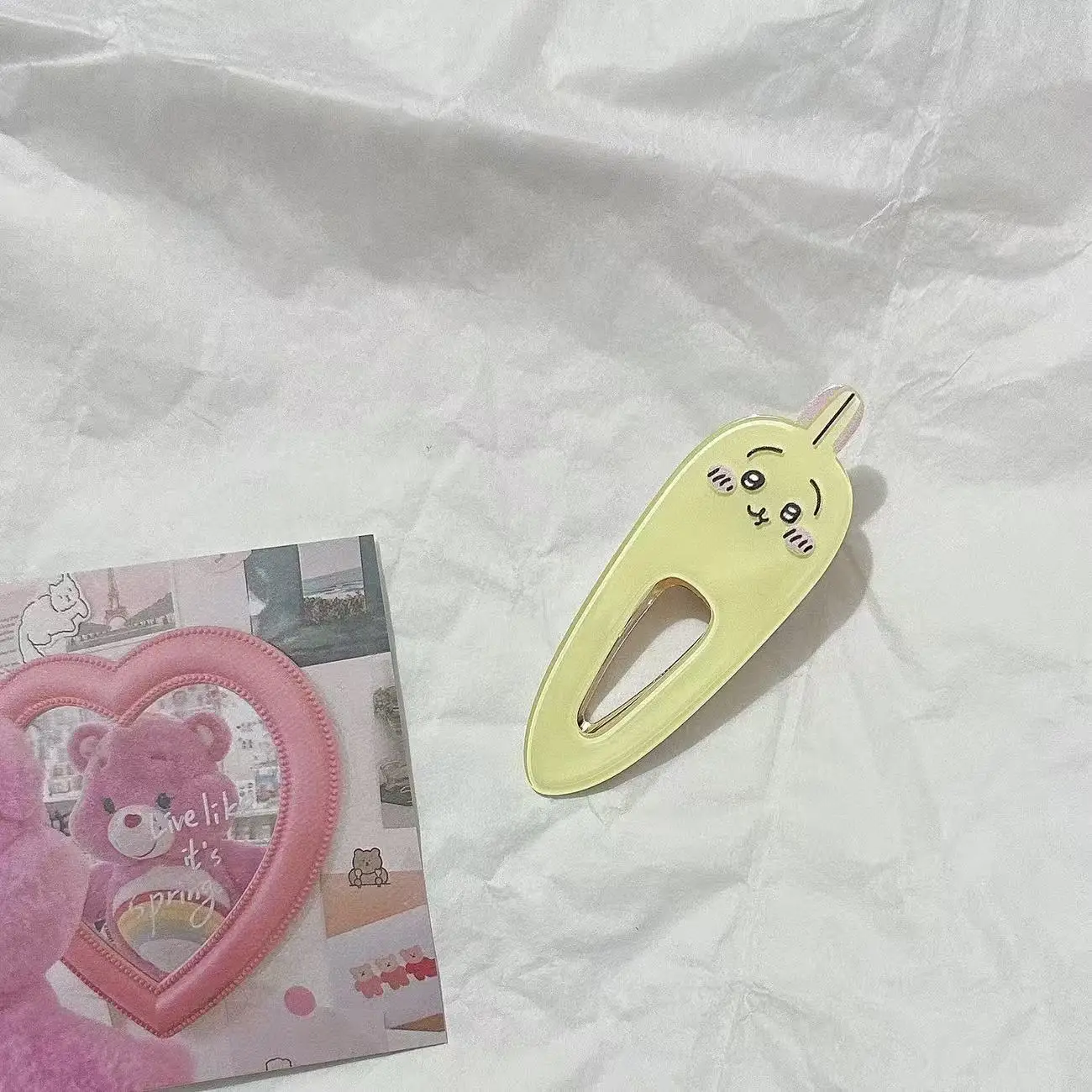 Kawaii Chiikawas Charakter-Haarspangen Niedliche Cartoon-Acryl-Entenschnabel-Clips Lustige Anime-Haaraccessoires für den Täglichen Gebrauch