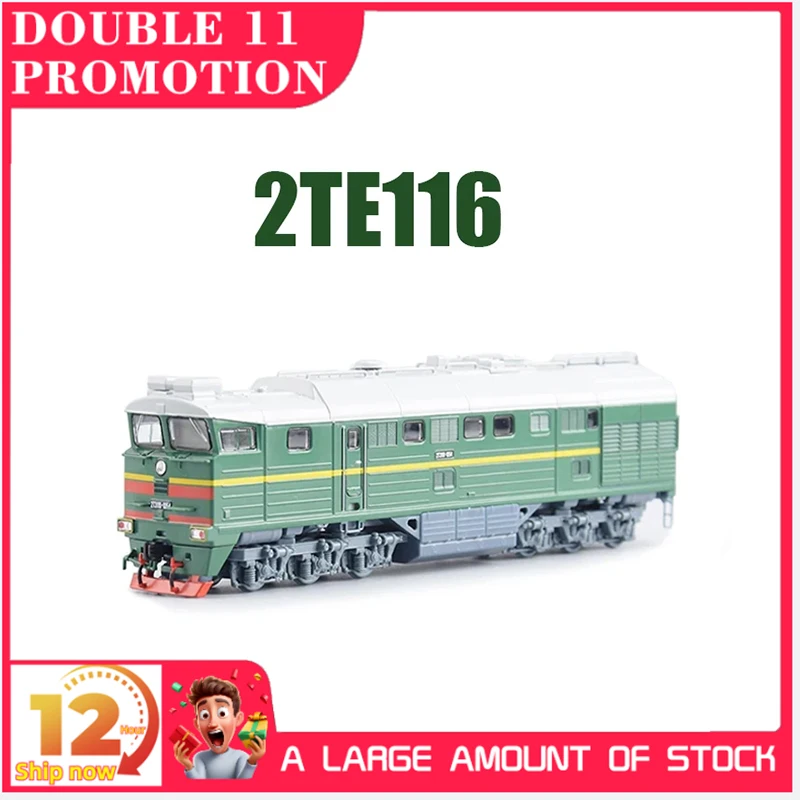 

USSR 2TE116 Broad Gauge Double Diesel Locomotive 1/87 Plastic Model Original Russian Heavy Freight Trains Scale Model JLKN018