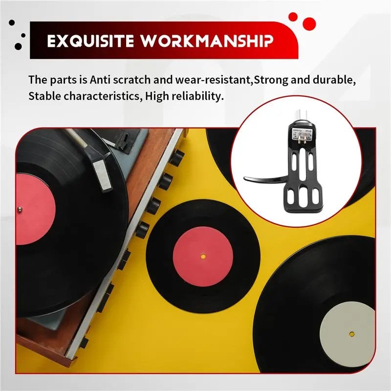 New--For AT3600L Compatible LP Turntable Stylus Headshell Mount Vinyl Record Player Phonograph Universal Stylus Holder