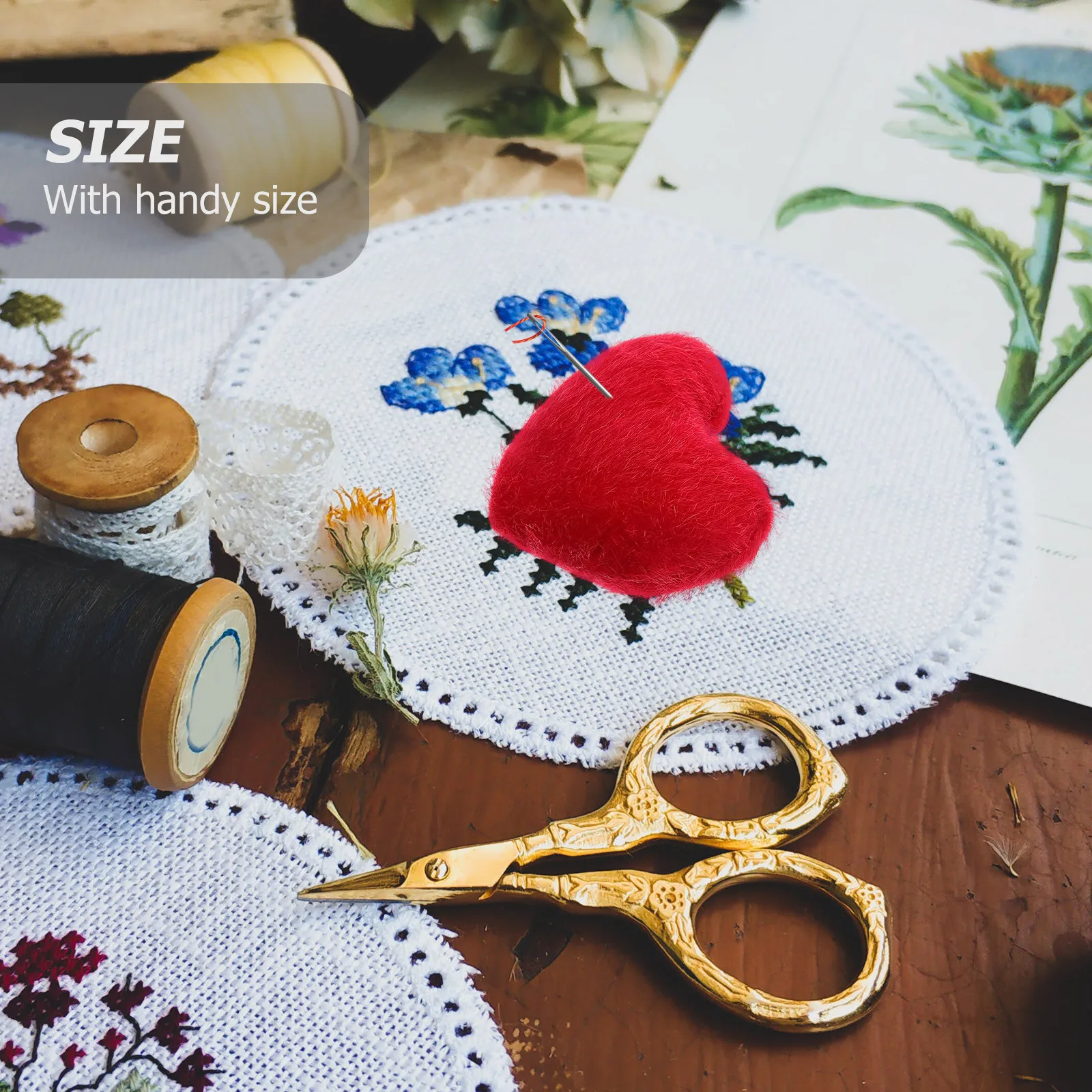 

4Pcs Household Sewing Tool Safe PP Cotton Material Pin Cushion for Needles Storage and Efficiency Sewing Pin Cushion