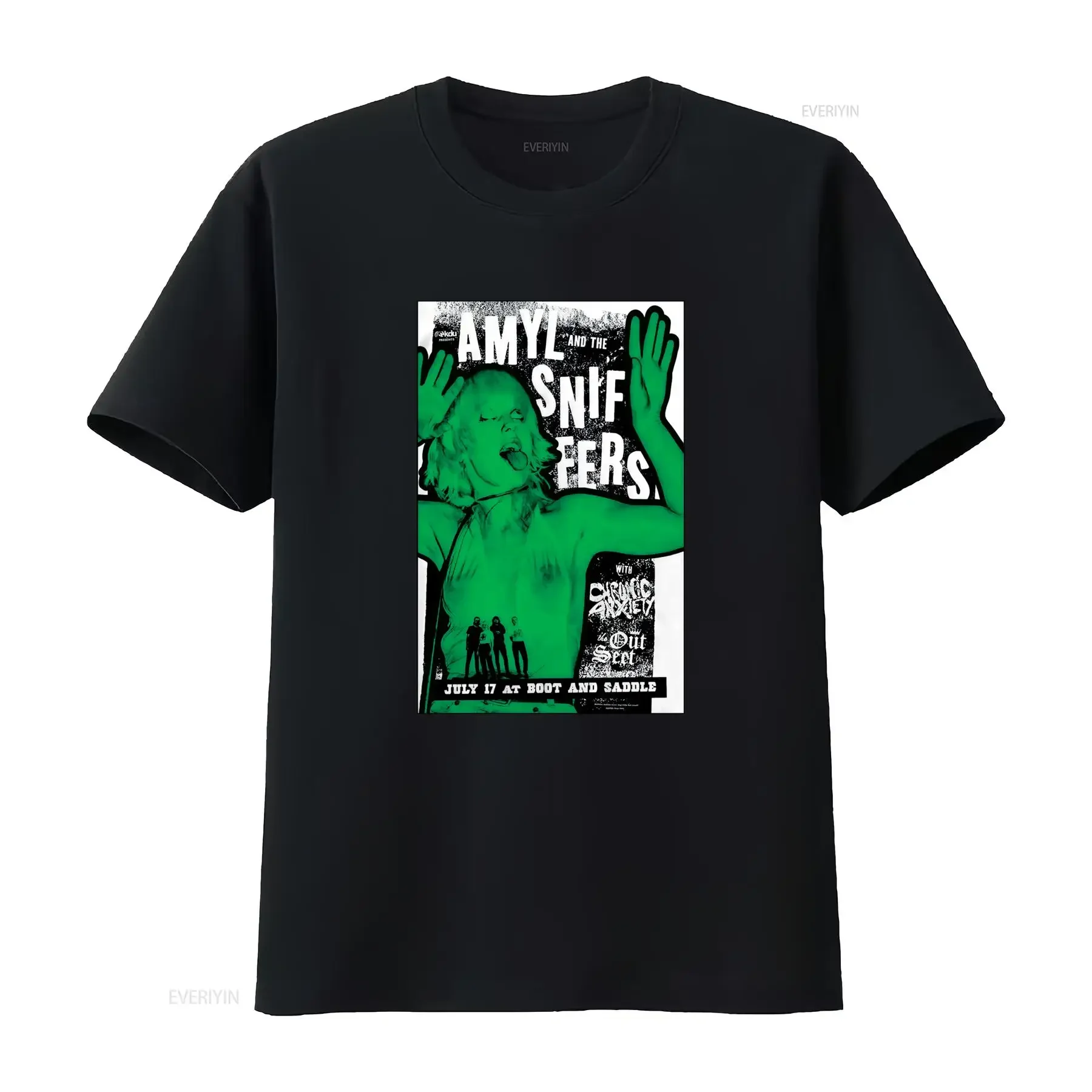 New Amyl And The Sniffers Band Concert T Shirt For Fans S 5XL vintage Washed Breathable Soft graphic Top For Everyday Wear