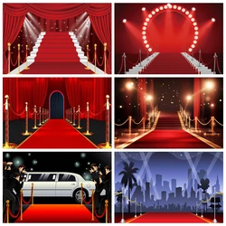 Red Carpet Stage Photography Backdrop Movie Night VIP Celebrity Party Film Celebration Birthday Party Background Photo Studio