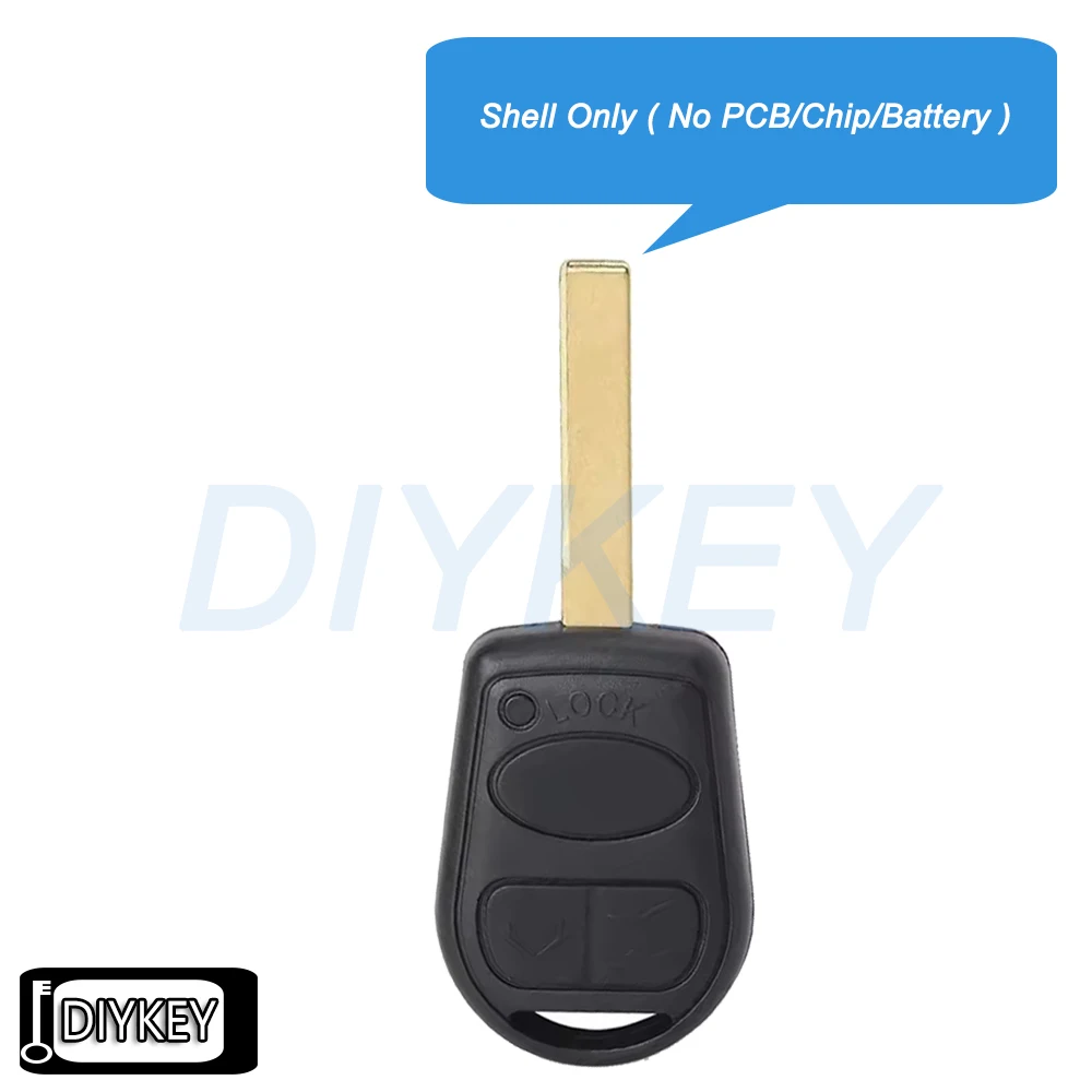 3 Buttons Case Remote Car Key Fob Shell Cover Replacement for Land Rover L322 VOGUE HSE 2002 2003 2004 2005 2006 2007 2008