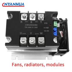 A Complete Set (Soft Start Module Fan Radiator)  380V Three-Phase Intelligent Motor Soft Starter Cabinet Slow Start 2KW4KW6KW8KW