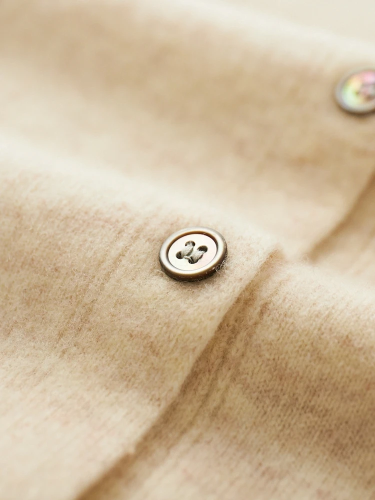 TLOML nuevo Otoño Invierno hombres suéter de lana abrigo Casual Polo botones cárdigan 100% prendas de punto de lana merina moda Tops de punto de Cachemira