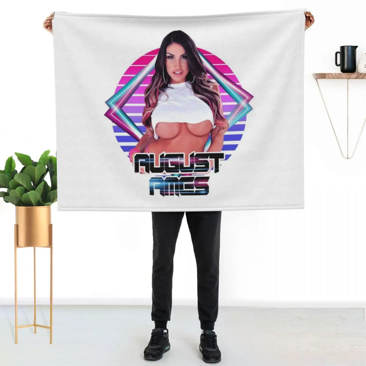 August Ames Throw Blanket Plush Blankets For Sofas christmas gifts Kid'S sofa bed Camping Blankets