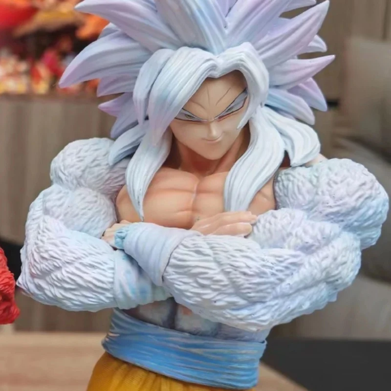 

Аниме Dragon Ball Белый Бог Сон Гоку Фигурка Супер Сайян Стоячий Гоку Фигурки ПВХ Коллекционная Модель Орнамент Подарки