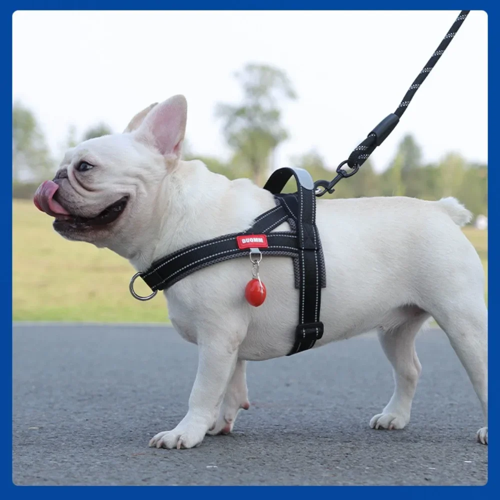 Dog Chest HarnessThree Color Collision No Collar Saddle Style Dog Harness Wrap-around Craft Webbing Wider  Pet Supplies