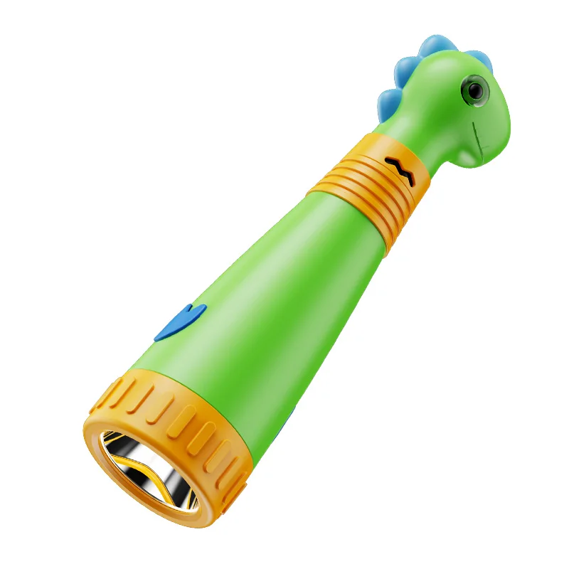 Simpatica torcia a forma di dinosauro Impugnatura comoda Batteria a lunga durata Grande capacità Supporta torcia portatile con ricarica di tipo C