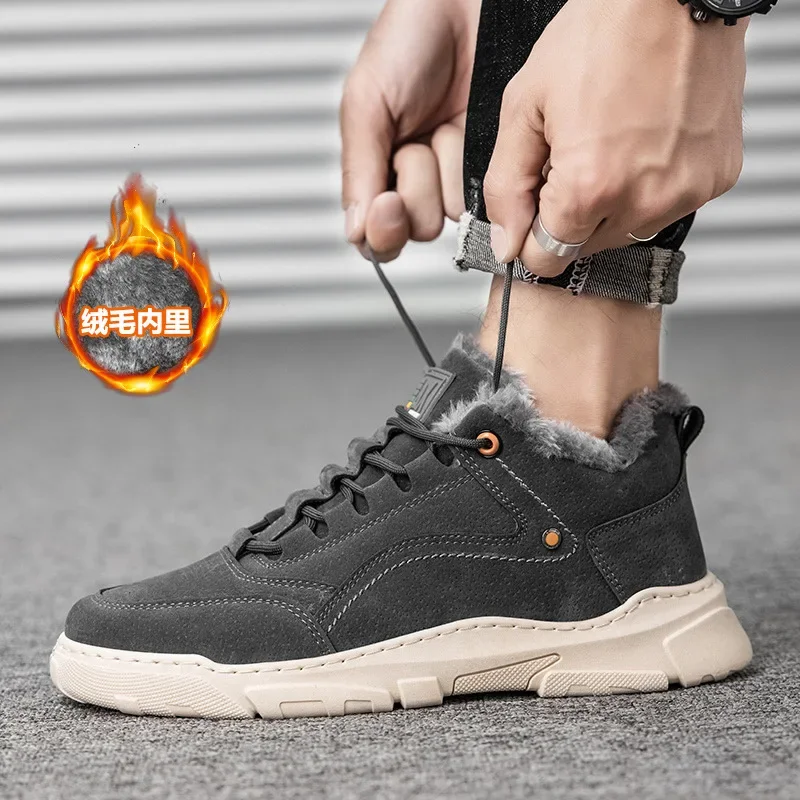 Hot Sale High Quality winter Men Casual Shoes Comfortable Keep Warm Men Fashion Sneakers Outdoor Light Non-slip Men Cotton sh