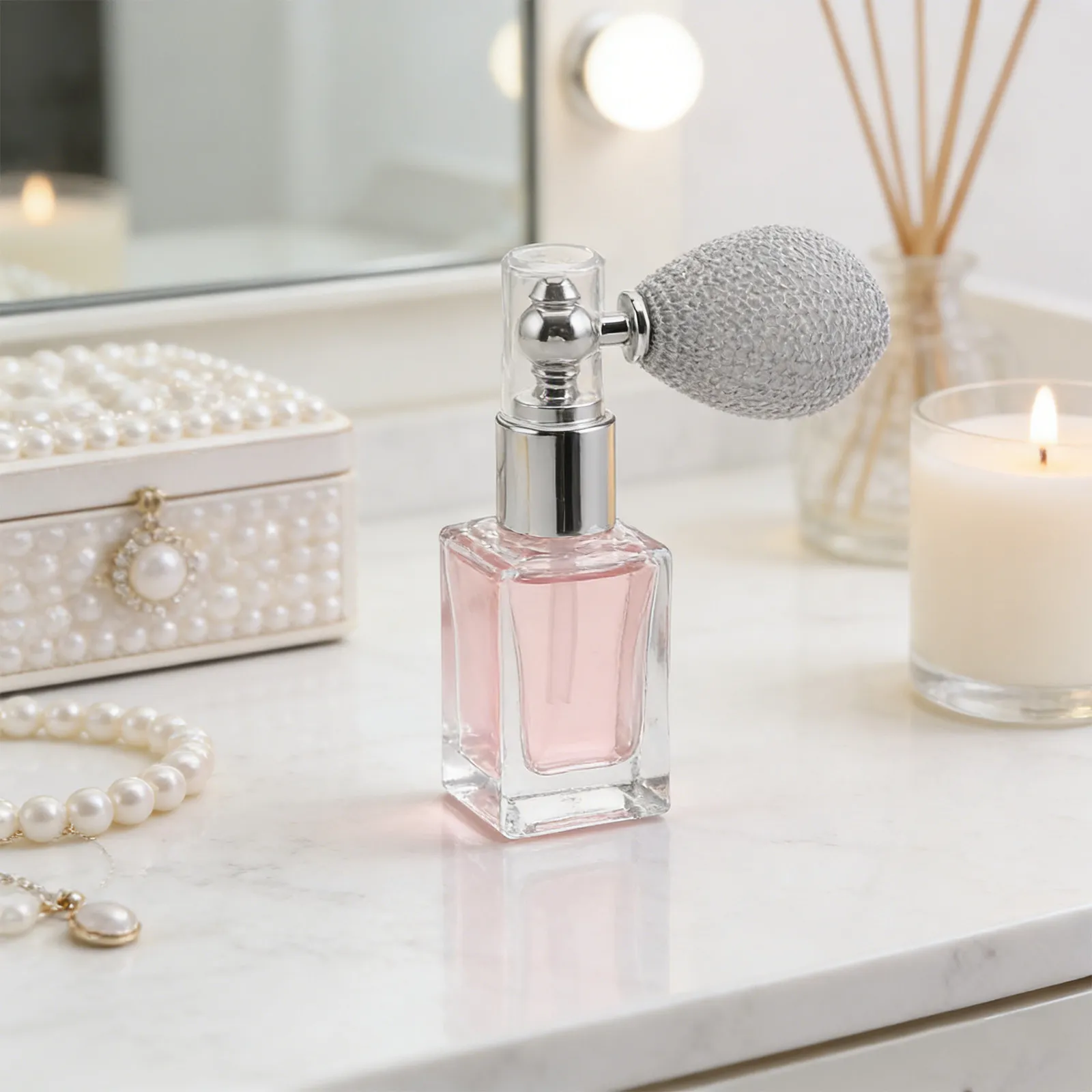 4Pcs Mini Refillable Glass Perfume Atomizer Bottles Rectangular Tooth Mist Spray Bottle Travel Friendly Elegant Decorative