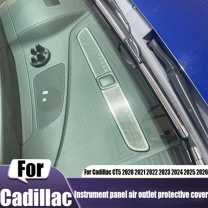 For Cadillac CT5 2020 2021 2022 2023 2024 2025 2026 dashboard front air outlet dust cover car interior protection products