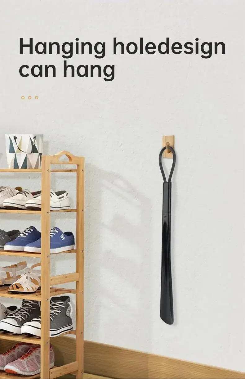 Extra Long Shoe Horns Black Plastic Shoe Horn Spoon Shape Shoehorn Shoe Lifter Flexible Shoe Lifter Shoes Accessorie shoe horn image 3
