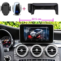 Car Phone Holder For Mercedes-Benz C Class W205 2015 2016 2017 2018 GLC 2016 - 2019 7-inch Screen Fixed Base Navigation Bracket
