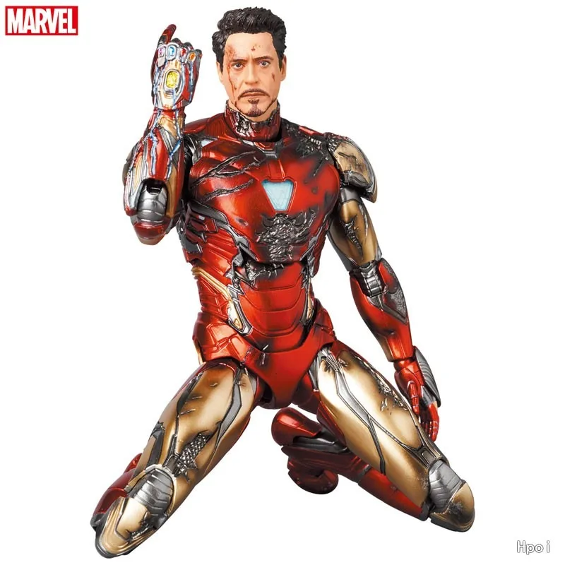 Medicom Speelgoed Originele MAFEX Avengers: Endgame Serie 195 Iron Man 85 Gepantserde Battle Damage Edition Anime Action Figure Model Speelgoed