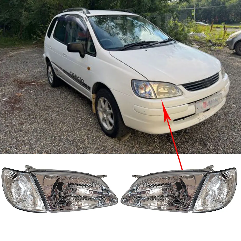 Car Headlight For Toyota Corolla Spacio Ae111 1997 1998 Automobile Head Lamp A Pair - view 6