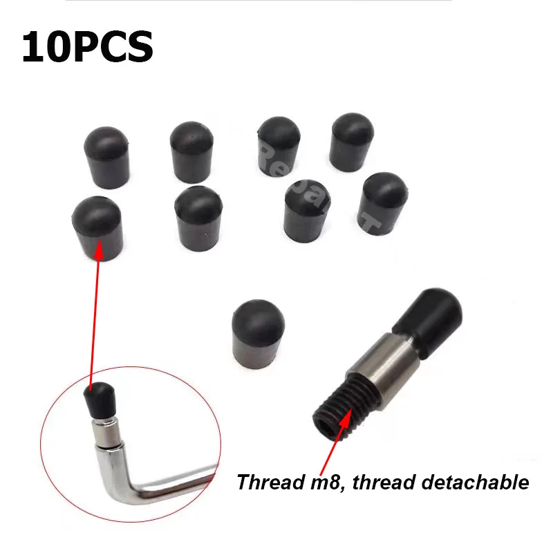 Car Dent Repair And Shaping Hammer Ieveling And Striking Hammer and 10pcs rubber capsScratch Free Repair Tool