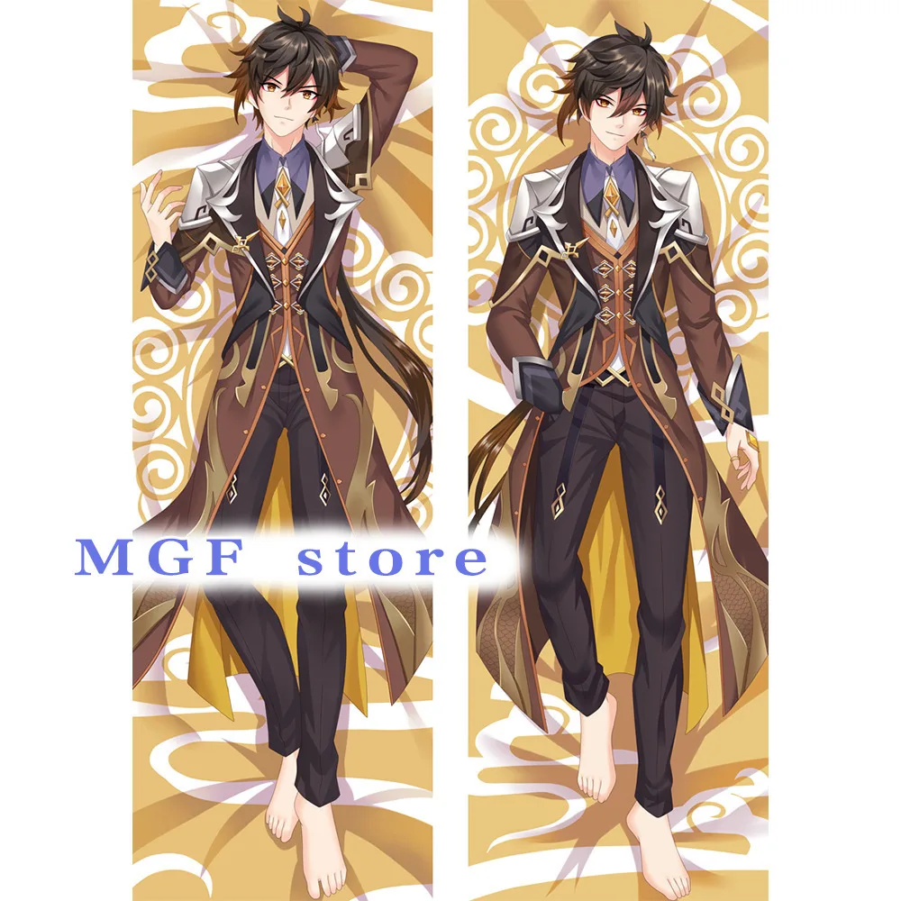 

Чехол Genshin Impact Zhongli Body Dakimakura, подушка для постельного белья с персонажами игры, Otaku Hing