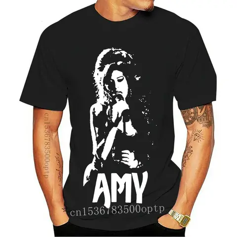 Camiseta con plantilla Amy-White, 금속 펑크 드 Amy Winehouse 27 클럽