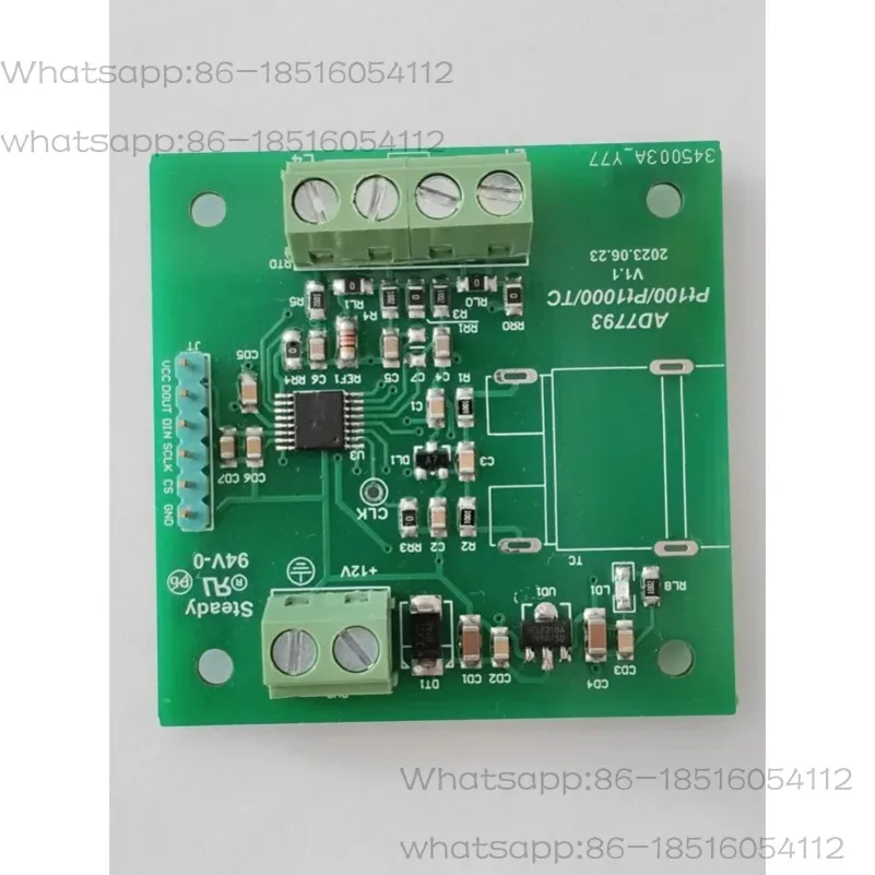AD7793 عالية الدقة K قياس درجة الحرارة الحرارية PT100/PT1000 اثنين، ثلاثة، أربعة سلك قياس درجة الحرارة النظام #5