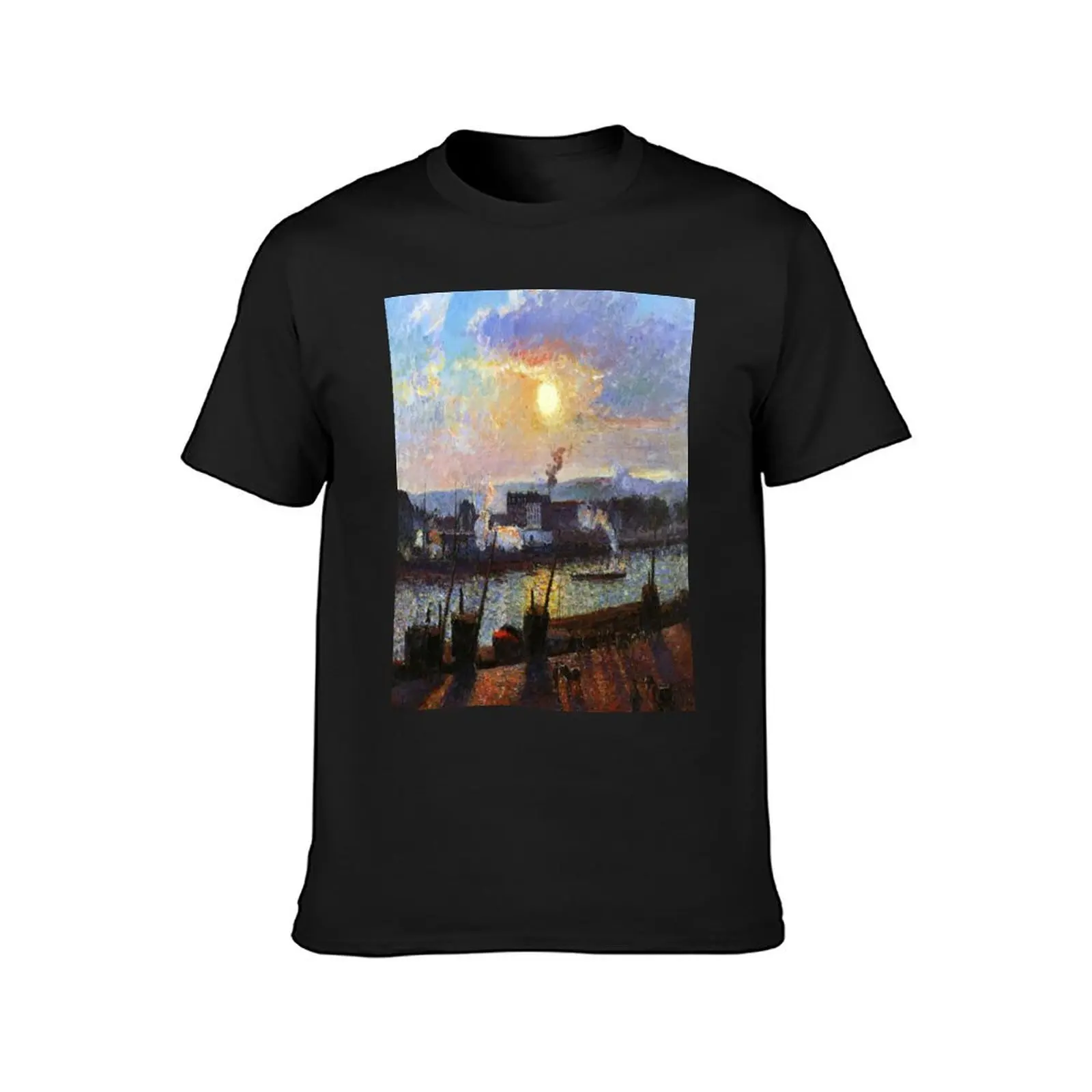 Sunset, Rouen-Camille Pissarro T-Shirt shirts graphic tees animal prinfor boys sublime customs mens t shirts pack