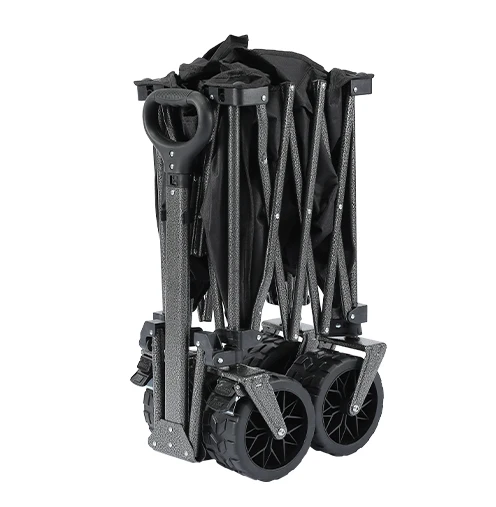 Top Ranking Foldable Trolley Beach 7inch Tanker Wheel Folding Camping Cart With Aluminum Alloy Rod view 4