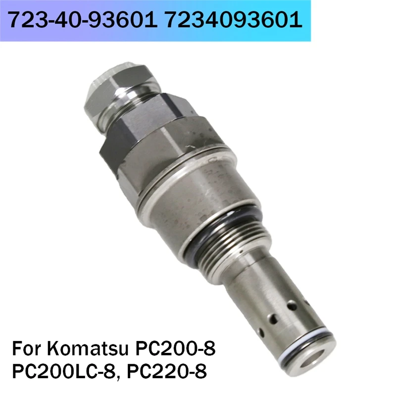 

Excavators Main Relief Valve Overflow Valve 723-40-93601 7234093601 For Komatsu PC200-8 PC200LC-8, PC220-8 Parts