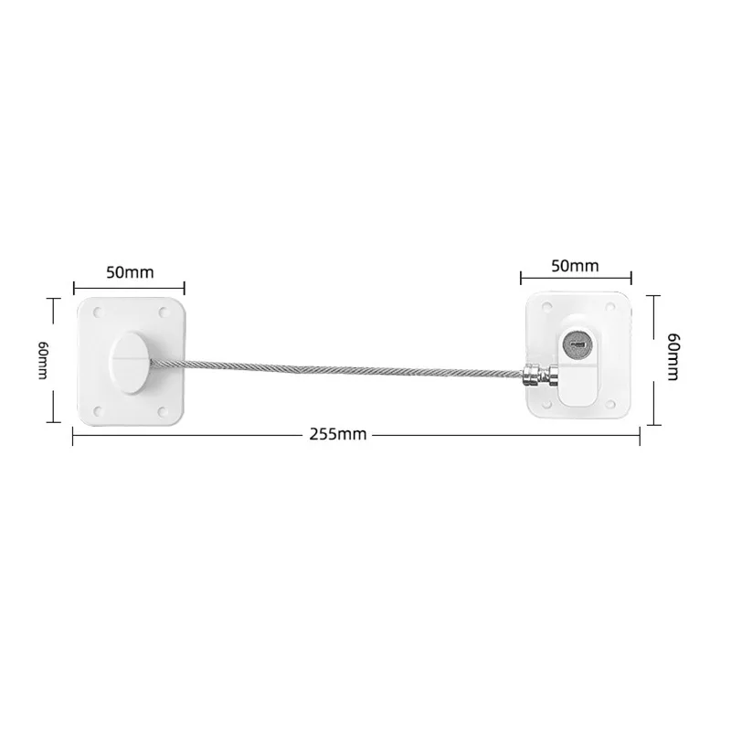 Multi-Functional Baby Safety Lock with Key No Punching Window Lock Limiter Drawer Refrigerator Locks Home Security Protection