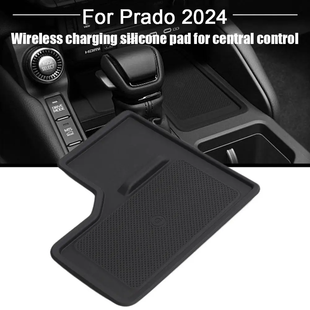 

Car Central Control Wireless Charging Silicone Pad For Toyota Prado For Land Cruiser LC250 2024 Non-Slip Mat Interior Acces M3T0