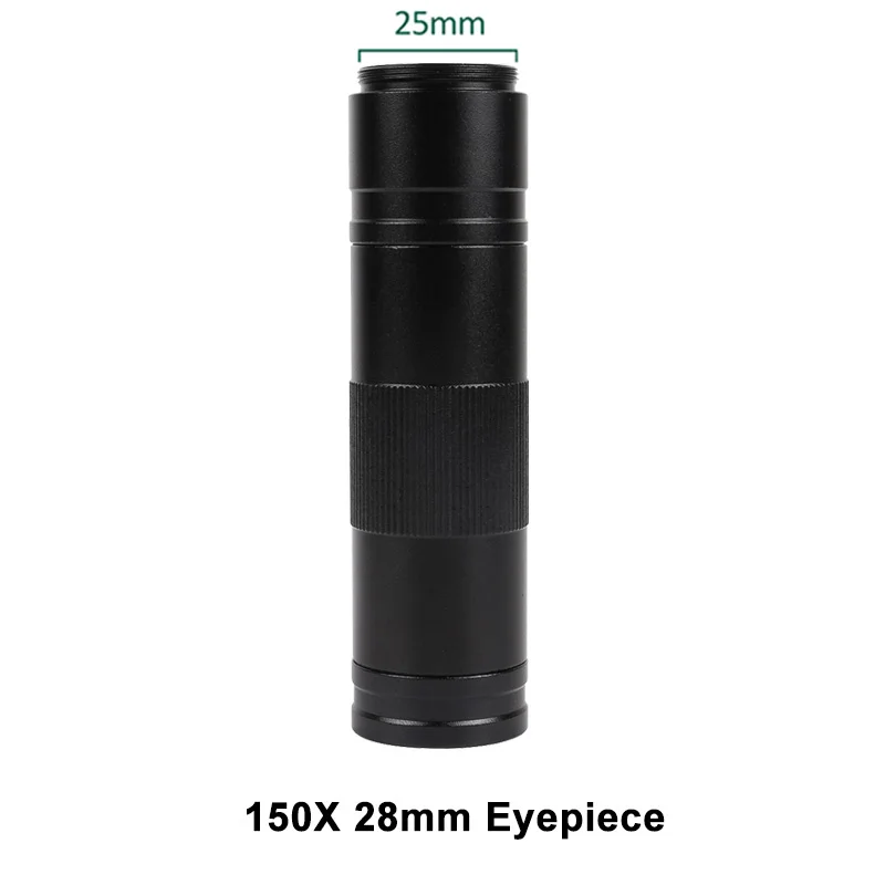 YIZHAN 0,5X Mikroskop-Hilfsobjektiv 25 mm Barlow-Objektiv Objektiv 150X C-Mount-Zoomobjektiv 28/40/50 mm Installationsdurchmesser Werkzeuge – Detail 1
