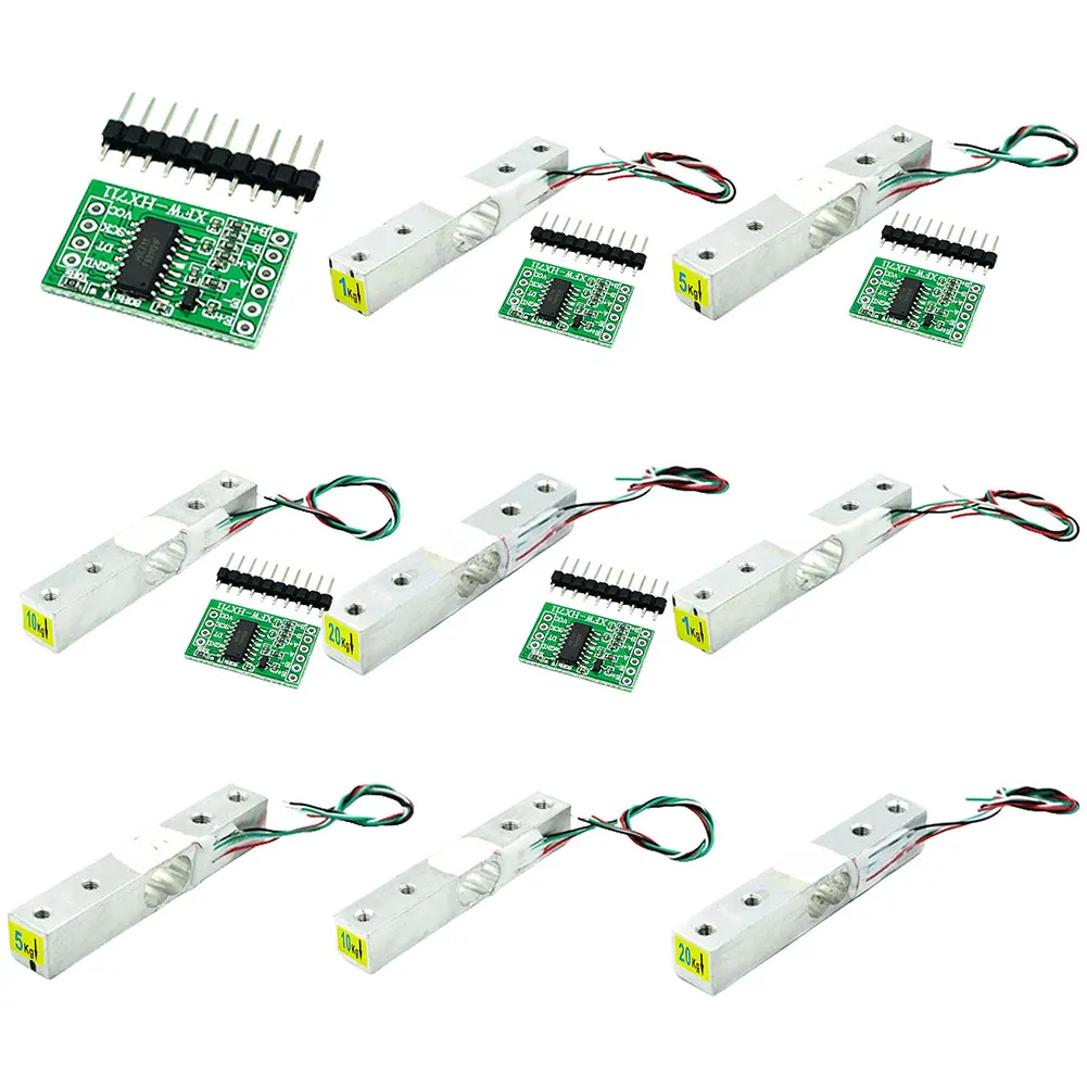 HX711 Load Cell Weight Sensor 1KG 5KG 10KG 20KG Electronic Scale Sensor for Microcontroller