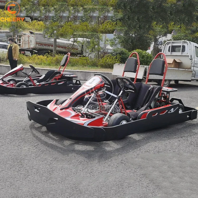 Cheery Amusement Equipment 2 seater lithium battery go karts rear hydraulic brake go kart electric karts