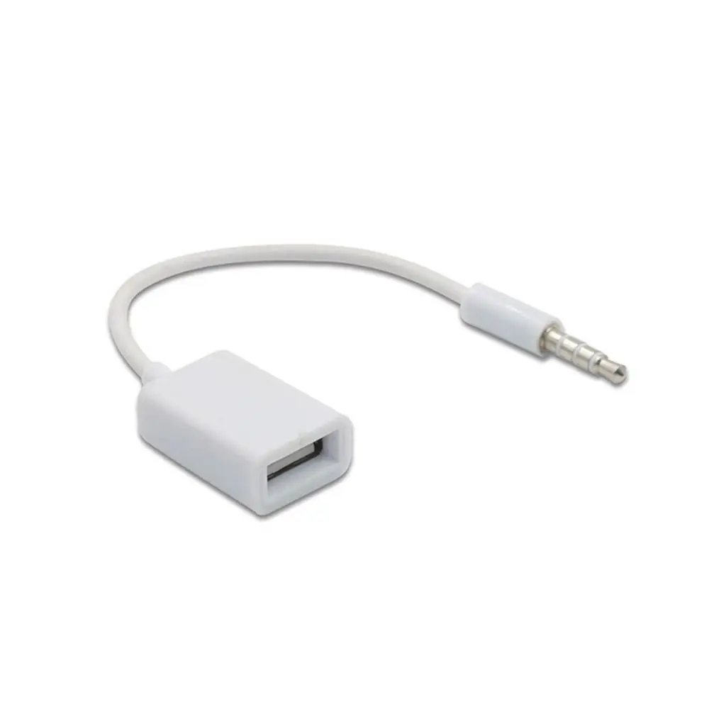 

3.5mm Male Usb Female To 3.5mm Car Audio Cable USB 2.0 Female OTG 3.5MM To USB Female Adapter Cable AUX Audio 15CM