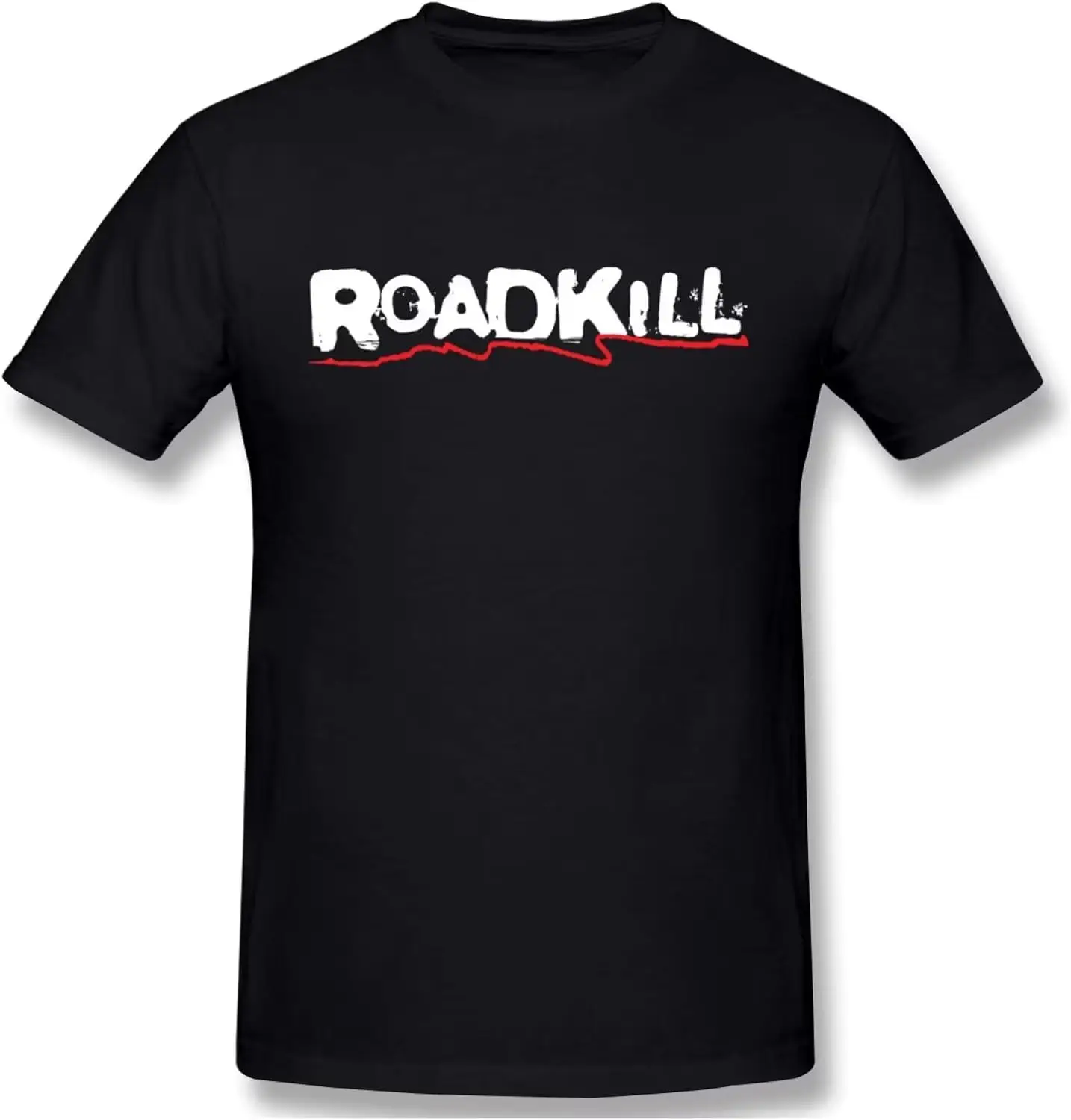 

Футболки Roadkill для мужчин, хлопковые футболки с коротким рукавом, черный топ