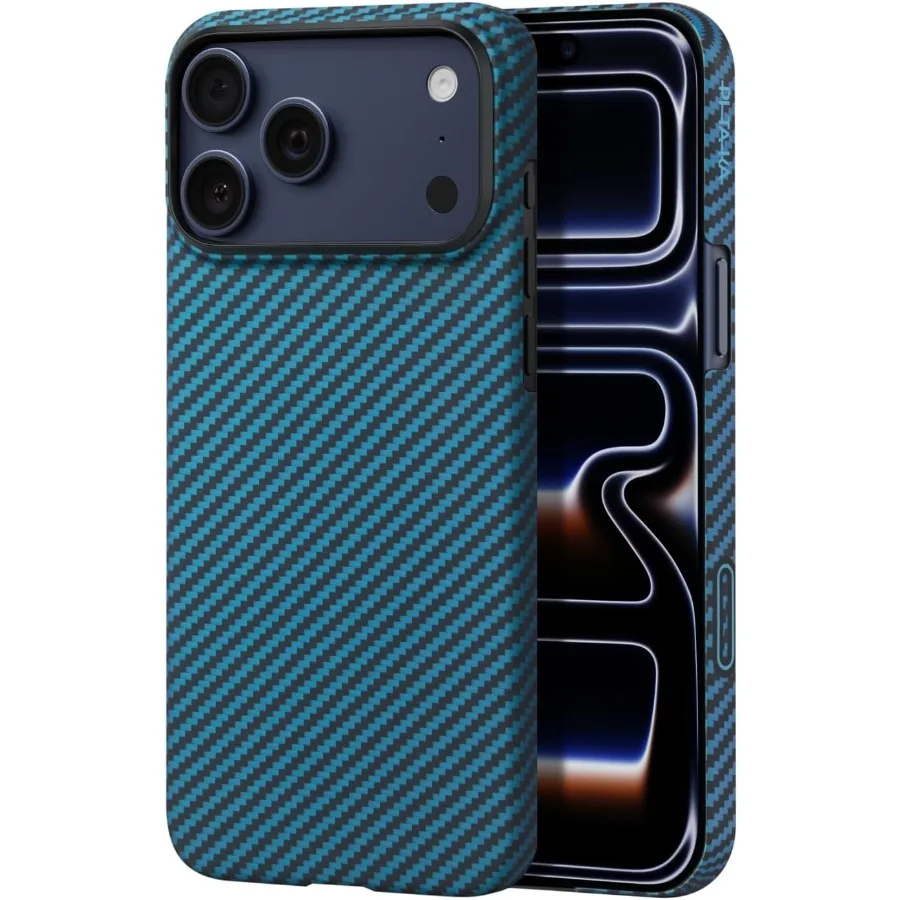 

Ультратонкий чехол для iPhone 17 Pro Max 6,9 с кнопкой управления камерой для улучшенной фотографии, совместимый с MagSafe, арамидное волокно 1500D