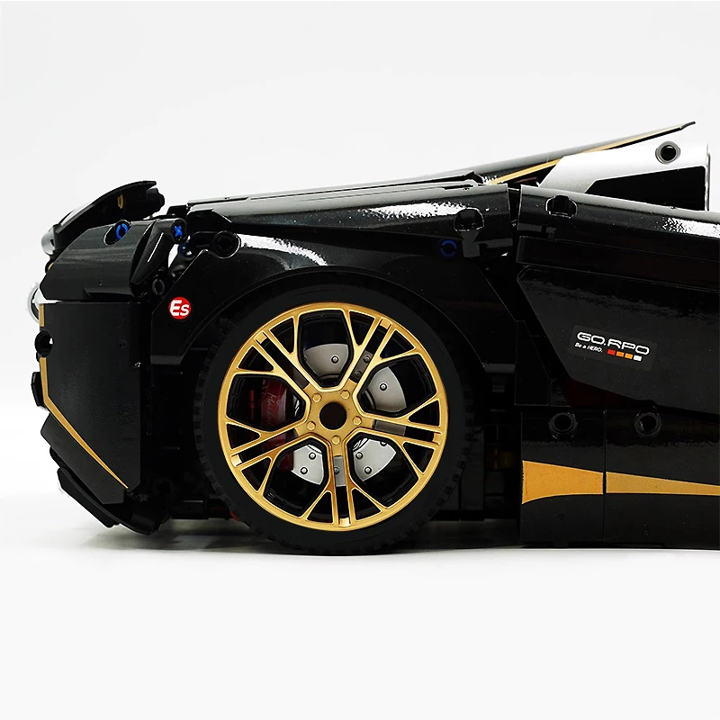 GULY 10625 MOC Opvallende technische kracht Sportwagen Bouwstenen Racevoertuig Bakstenen Montage Puzzel Speelgoed Kerstcadeau Kinderen