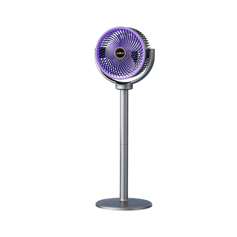 Moderner 2-in-1 Boden- und Tischventilator mit 5 Geschwindigkeiten, Kraftvoller Luftstrom, Tragbarer USB-Standventilator für Zuhause, Schlafzimmer, Büro