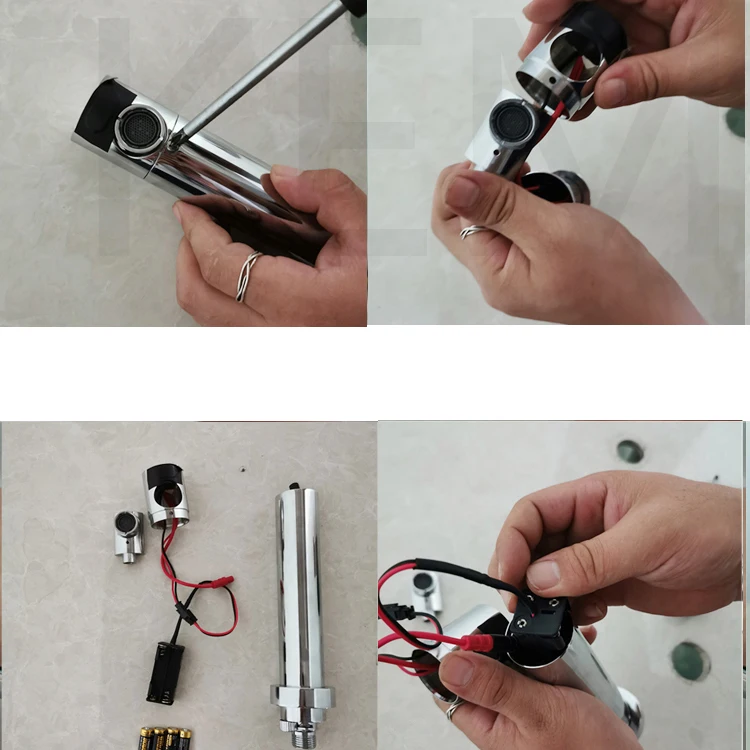 ZAPPO Automatic Hands Free Touch Sensor Faucet Basin Sink Cold Tap Faucets Lavatory Bathroom Faucet Wall Mount Sensor Faucet