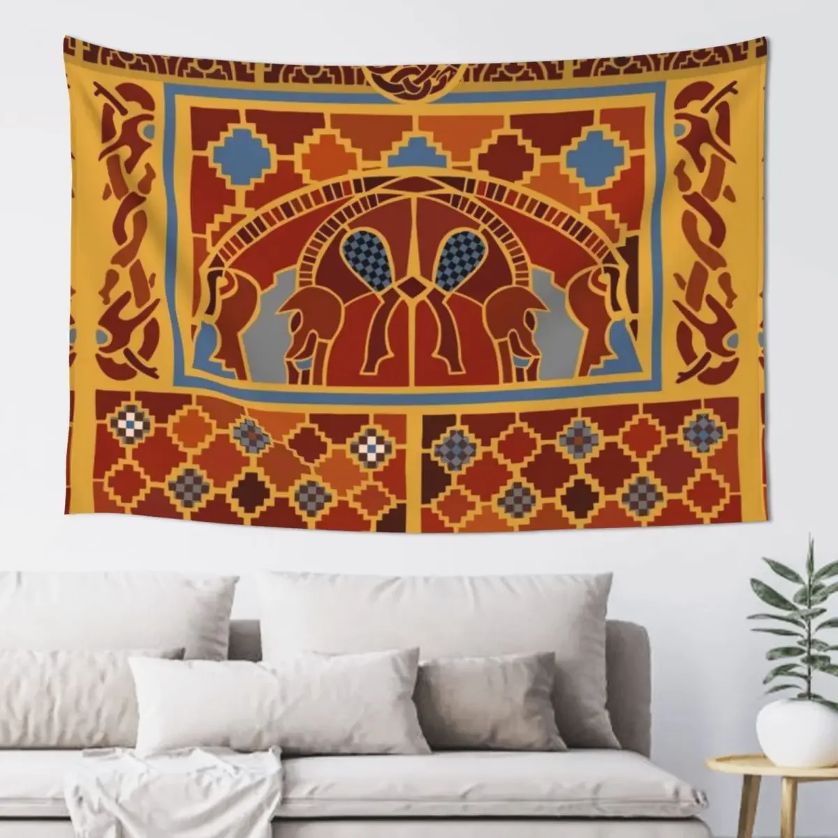 

Imagining Sutton Hoo: The Boars Tapestry Outdoor Decoration Room Decoration Accessories Room Decoration Aesthetic Tapestry