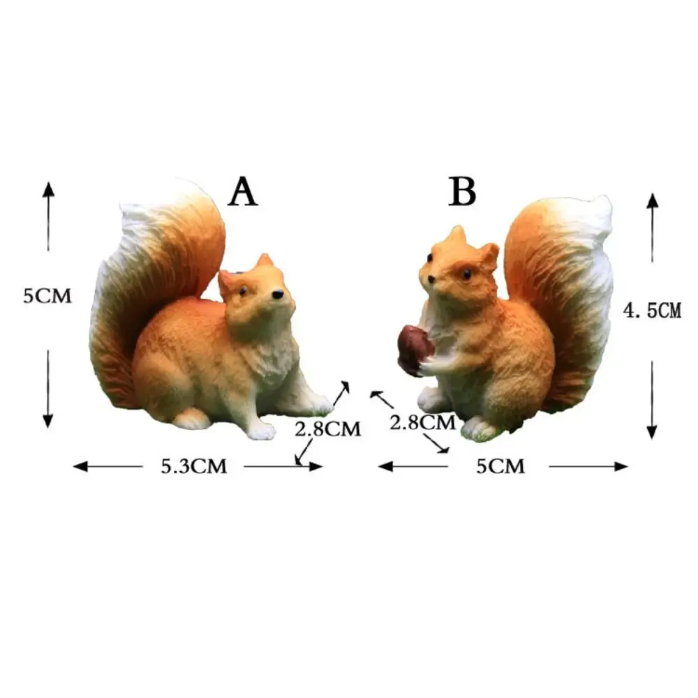 High-quality Resin Crafts Squirrel Statue Realistic Garden Decoration Simulation Squirrel Planter Ornaments Squirrel Sculpture - view 6