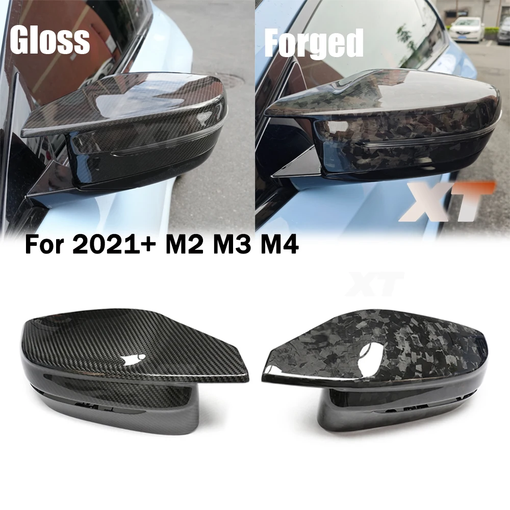 

Для BMW 2021+ G80 G81 M3 G82 G83 M4 G87 M2 Полное сухое углеродное волокно, пара зеркал заднего вида, крышка, кованая замена, производительность
