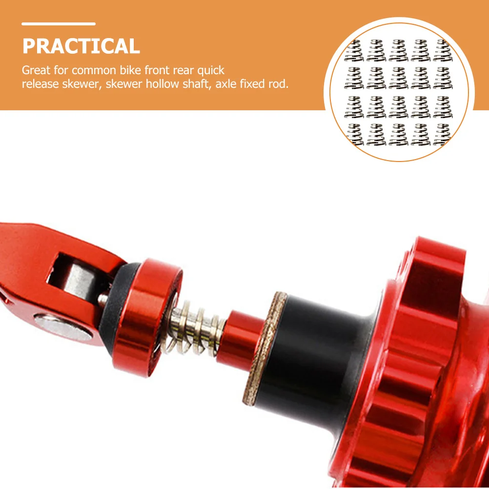 

20pcs Quick Release Skewer Springs Stainless Steel Bike Wheel Replacement For Mountain Road Bike Axle Parts Universal Fit Repair