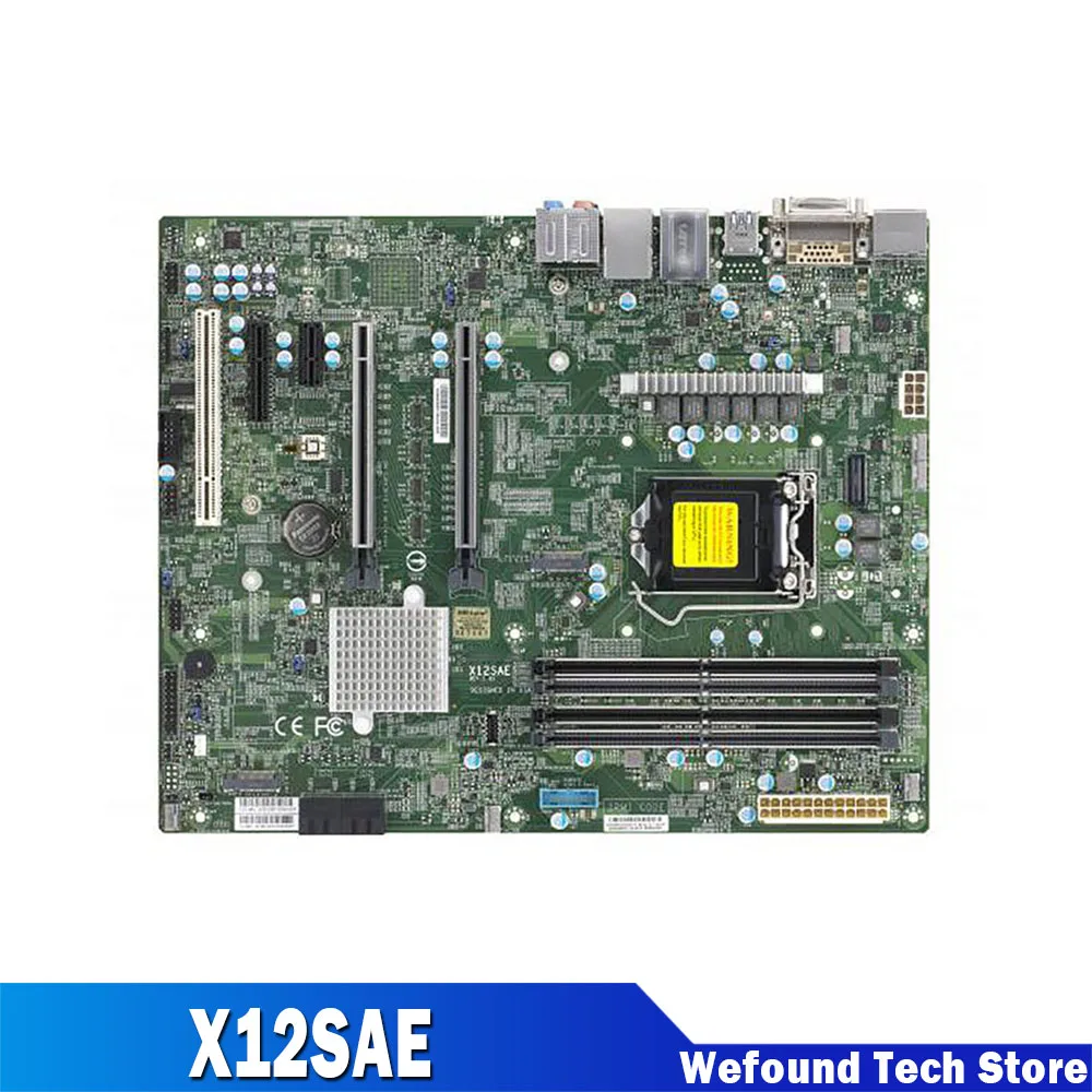 For Supermicro Workstation Motherboard LGA-1200 W-1200 W480 4*SATA3 M.2  Mainboard Perfect Test Good Quality X12SAE