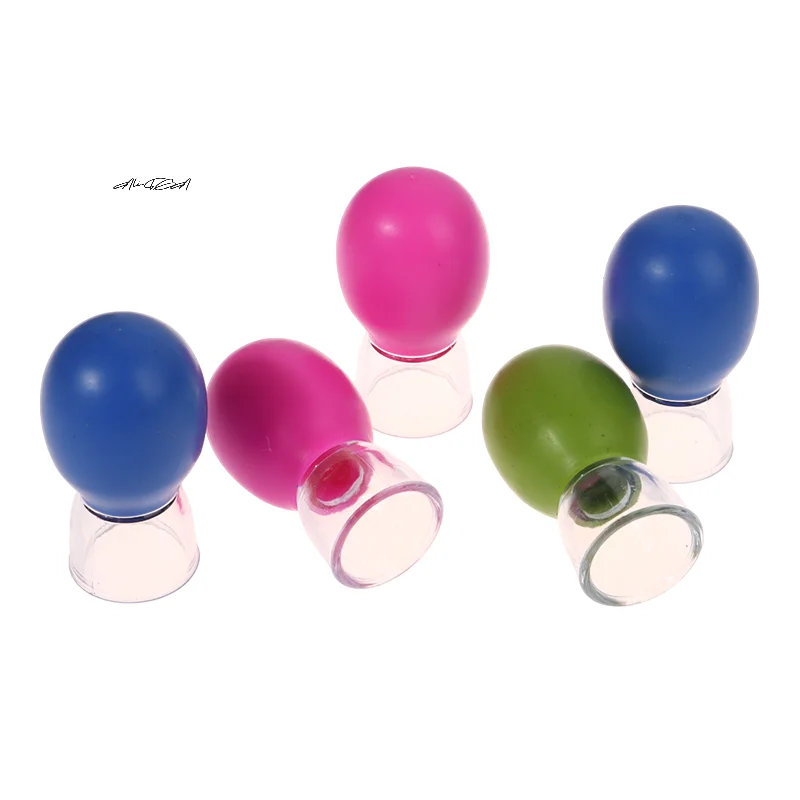 5 قطعة سيليكون فراغ الحجامة تدليك مجموعة للجسم الوجه الرقبة العين مكافحة الشيخوخة أداة العناية بالوجه لينة سيليكون خزان الكؤوس للجمال #3