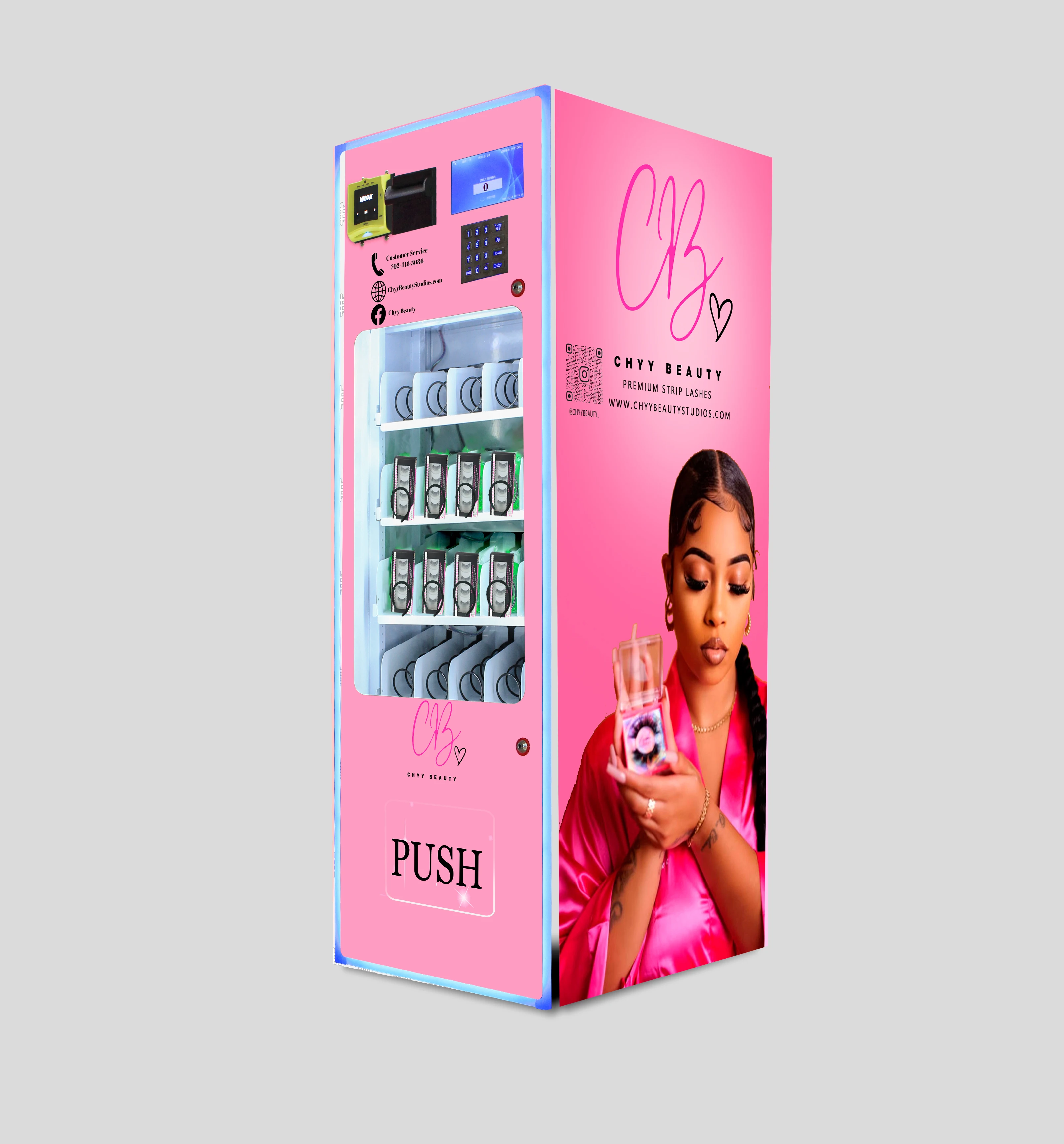 4-Layer snack drink vending machine custom small cosmetics eyelash beauty