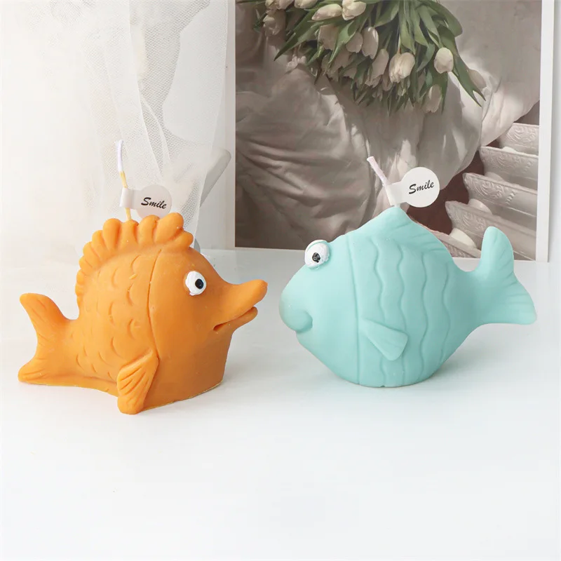 

3D Marine Sea Animals Silicone Candle Mold,DIY Dolphin Wave Fish Aroma Plaster,Creative Graffiti,Children's educational Handmade