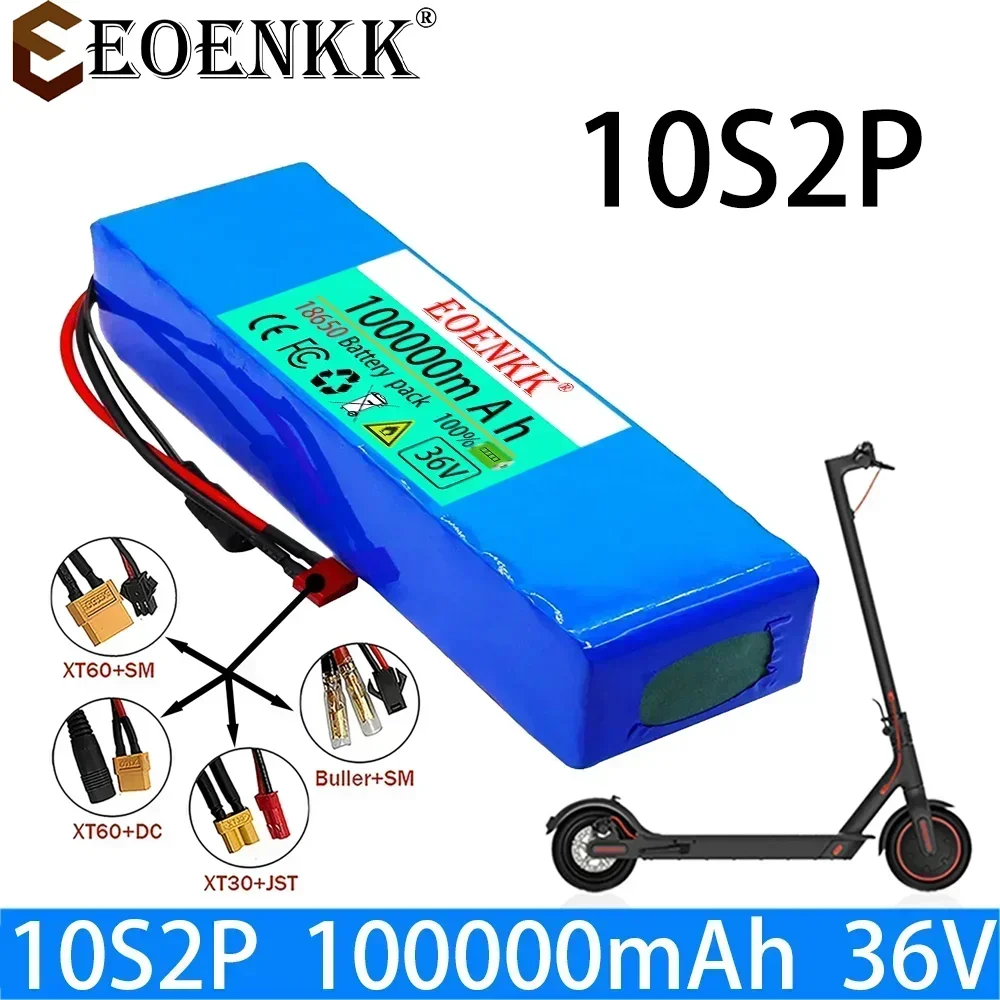 EOENKK 10S2P 36V 100000mAh 42v Electric Scooter Battery Lithium Electric Scooter 500W Electric Scooter Battery 10s2p 36V Battery