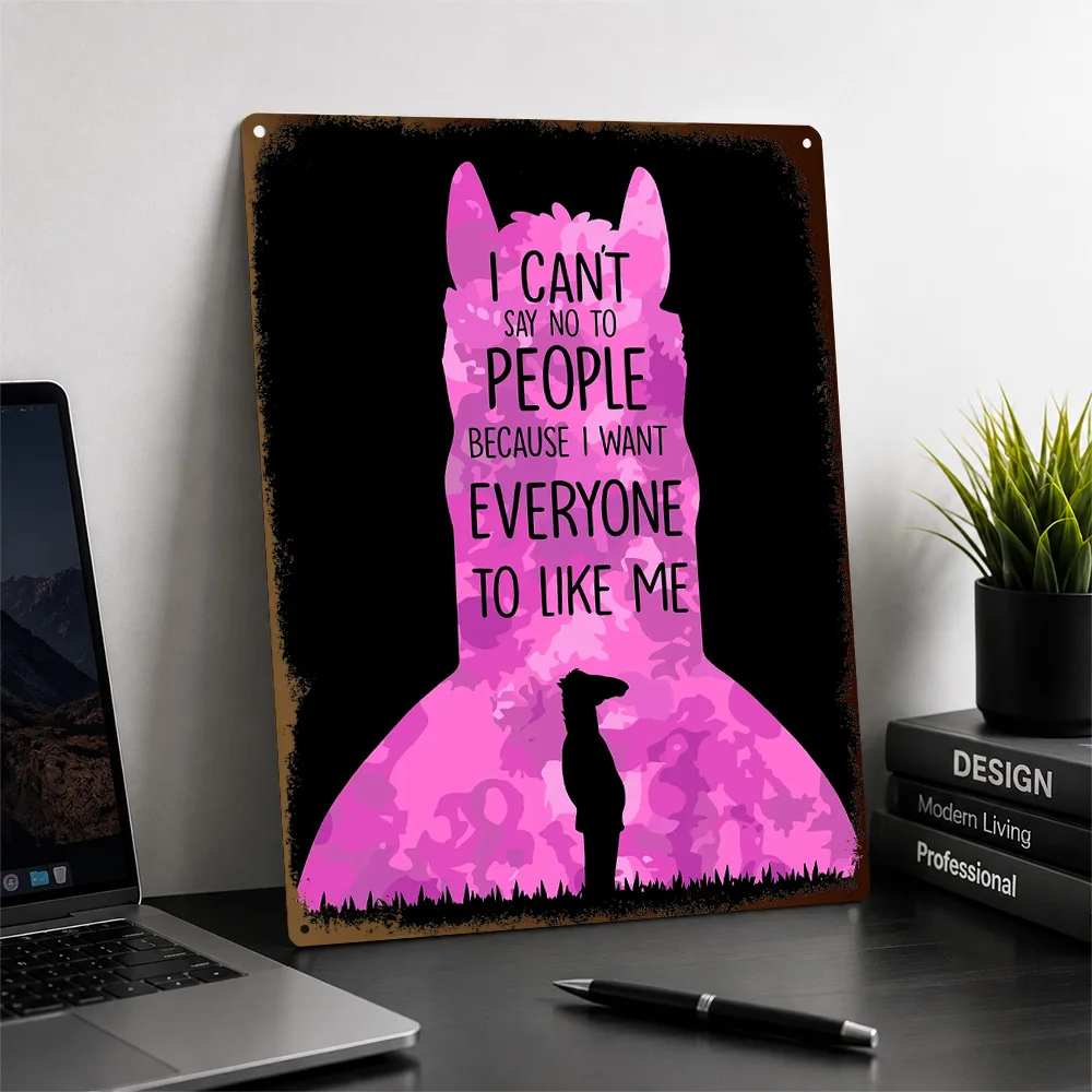 Bojack Horseman Inspirational Quote Textured Metal Poster Graphic Wall Art For Bedroom Personalized Aluminum Sign Birthday Gift
